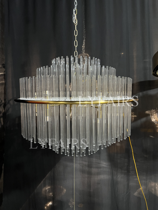 Modern European Style K9 Crystal Chandelier For Living/Dining Room Affordable Designer Round Ceiling Light Fixture For Bedroom