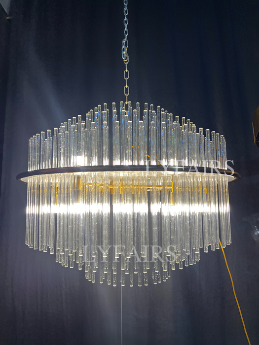 Modern European Style K9 Crystal Chandelier For Living/Dining Room Affordable Designer Round Ceiling Light Fixture For Bedroom