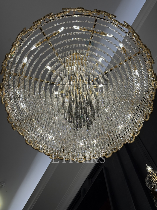 Modern Flower Crystal Tassel Chandelier for Living Room/Dining Room