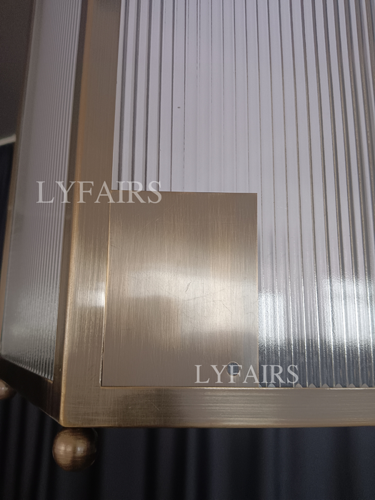 Modern Glass Lampshade Hexagonal Lantern Pendant