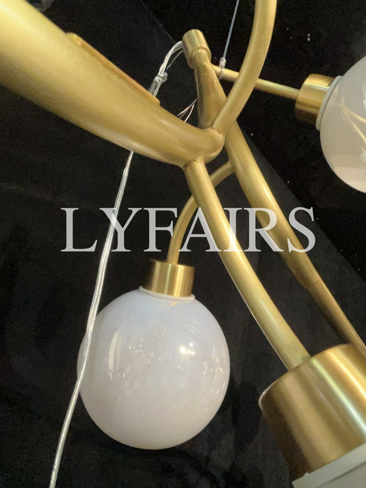 Modern Hand-blown Glass Globes Branch Chandelier for Living/Dining Room/Kitchen Island