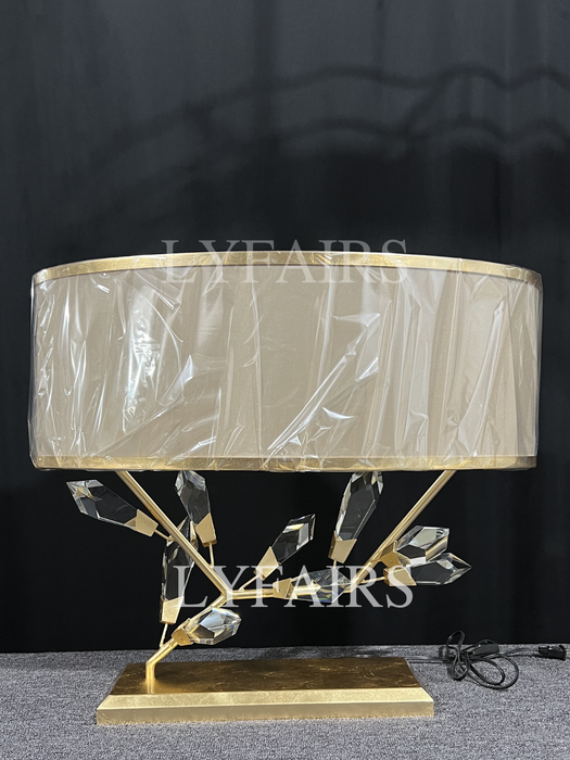 Modern Handcrafted Crystal Table Lamp
