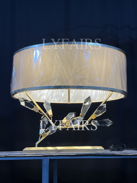 Modern Handcrafted Crystal Table Lamp