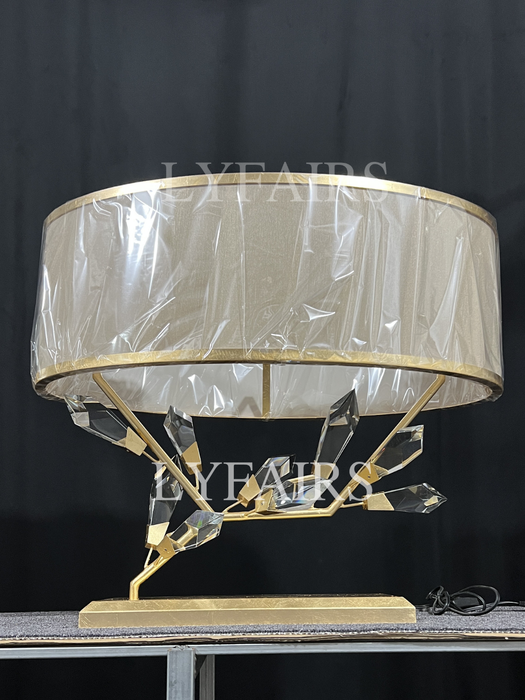 Modern Handcrafted Crystal Table Lamp