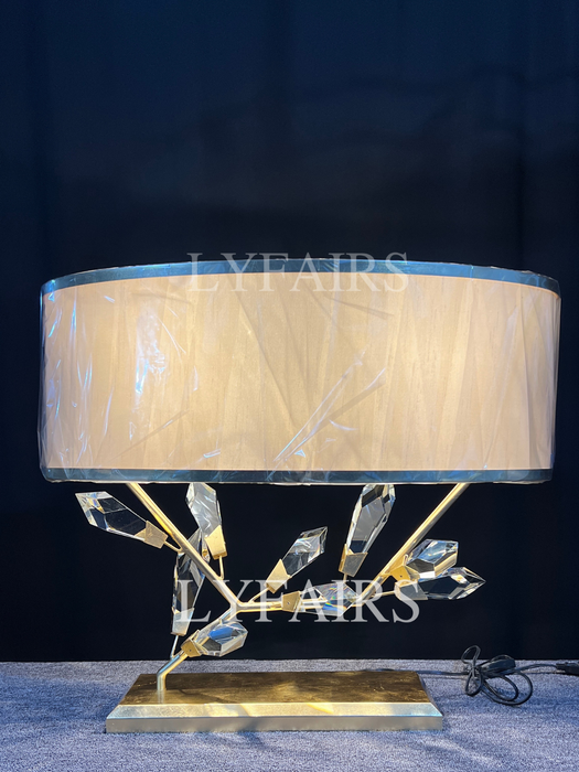 Modern Handcrafted Crystal Table Lamp