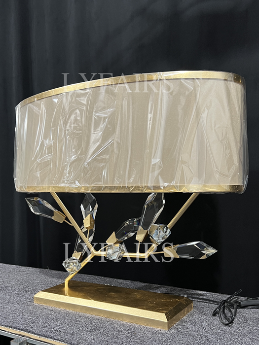 Modern Handcrafted Crystal Table Lamp
