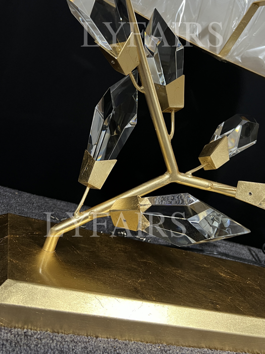 Modern Handcrafted Crystal Table Lamp