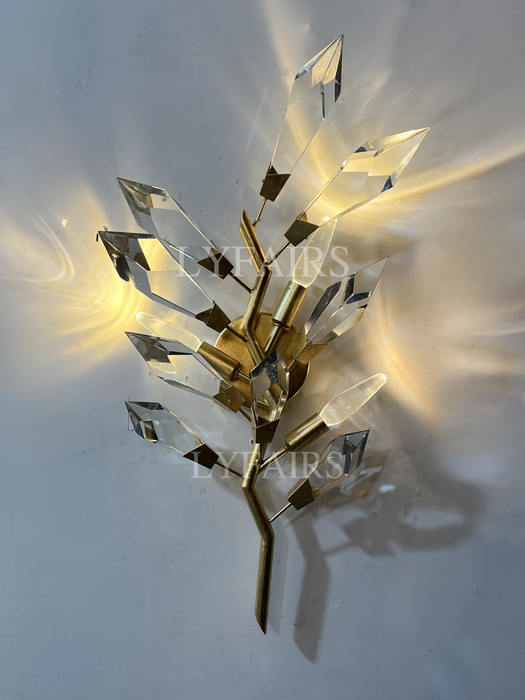 Modern Handcrafted Crystal Wall Lamp