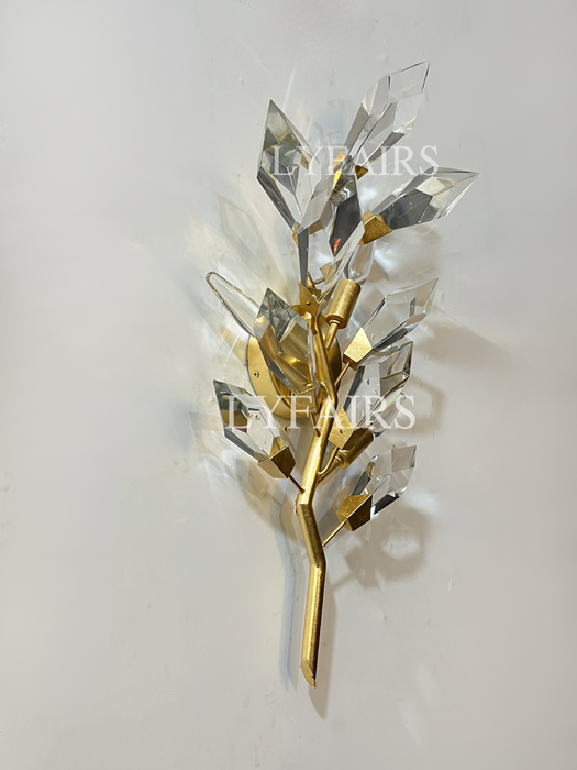 Modern Handcrafted Crystal Wall Lamp