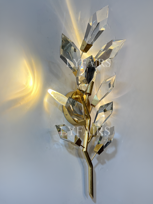 Modern Handcrafted Crystal Wall Lamp