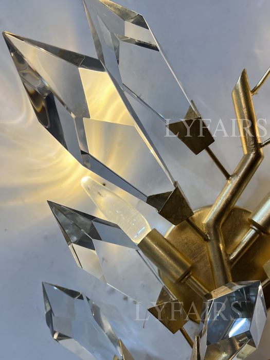 Modern Handcrafted Crystal Wall Lamp