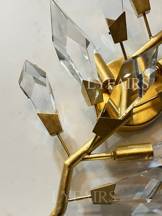 Modern Handcrafted Crystal Wall Lamp