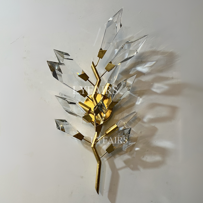 Modern Handcrafted Crystal Wall Lamp