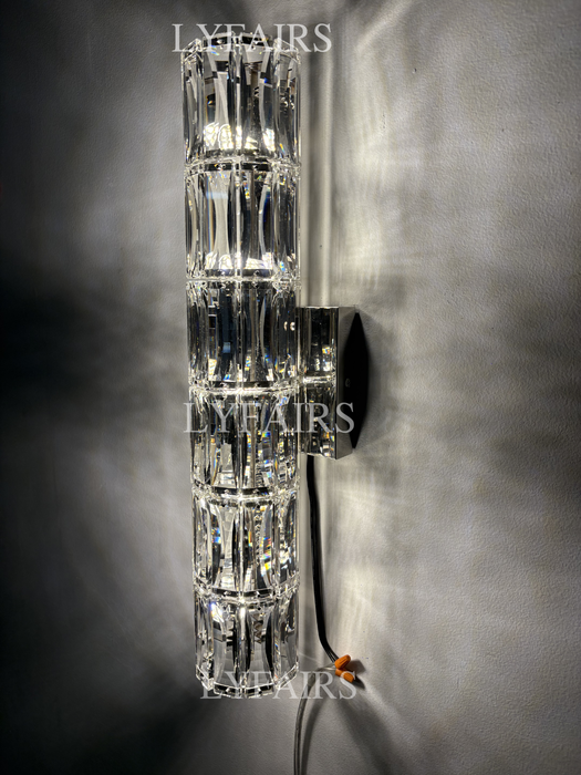 Aplique de pared de cristal de lujo ligero moderno