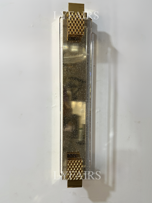 Lampada da parete in vetro trasparente Starburst, moderna e di lusso, di design, per ingresso/sala da pranzo/comodino