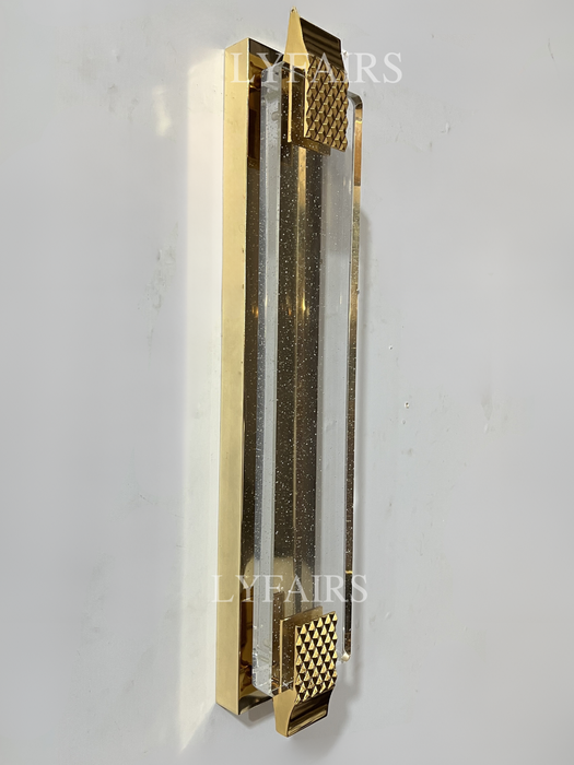 Lampada da parete in vetro trasparente Starburst, moderna e di lusso, di design, per ingresso/sala da pranzo/comodino