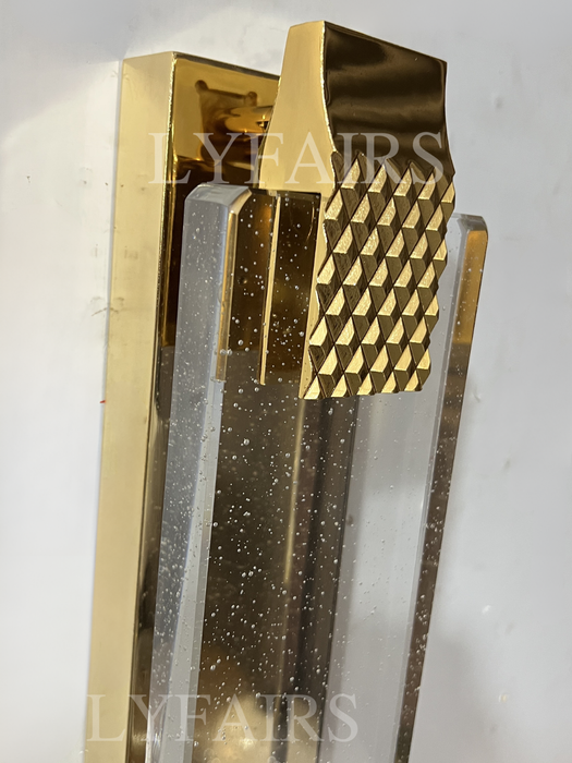 Lampada da parete in vetro trasparente Starburst, moderna e di lusso, di design, per ingresso/sala da pranzo/comodino