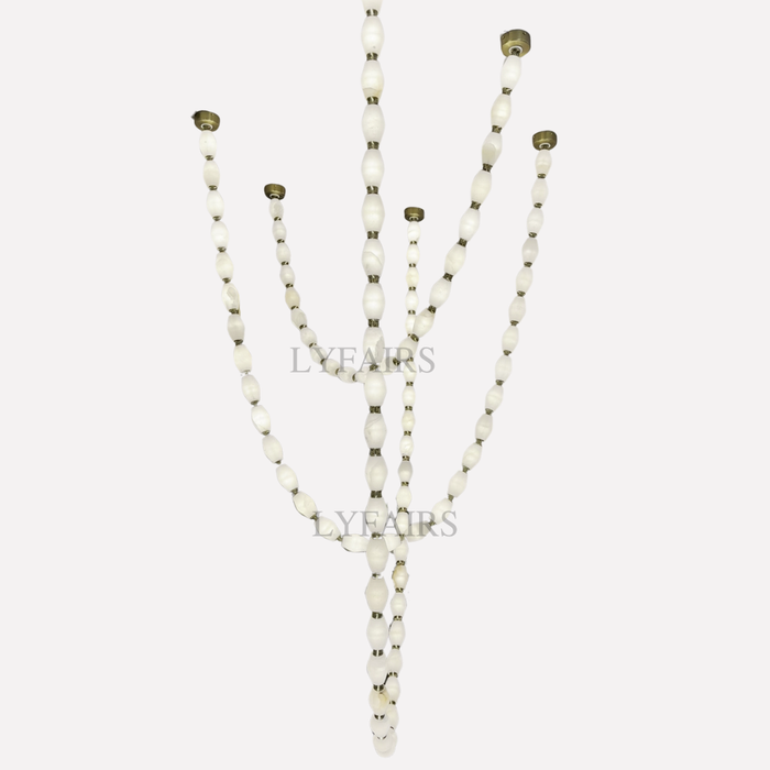 Modern Necklace Alabaster Cluster Chandelier