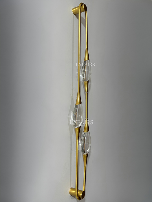 Modern Oval Inlay Crystal Wall Lamp