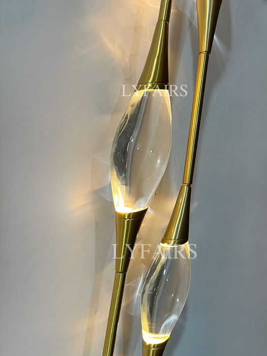 Modern Oval Inlay Crystal Wall Lamp