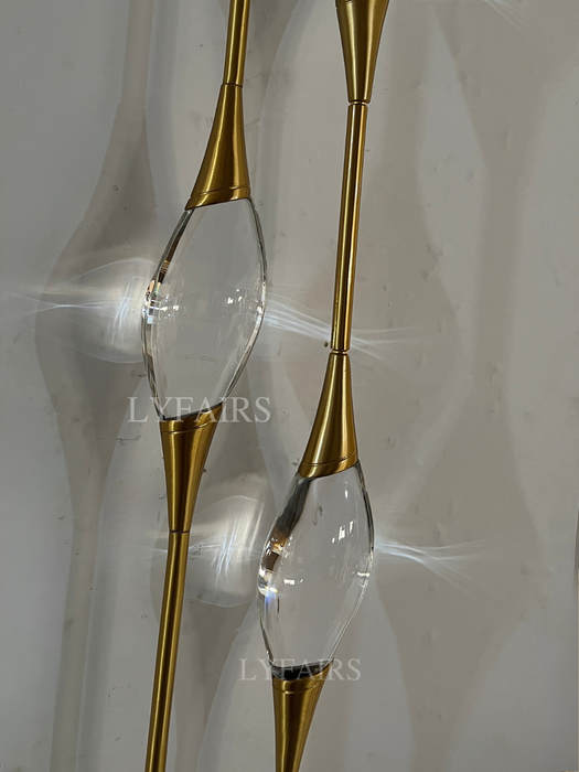 Modern Oval Inlay Crystal Wall Lamp