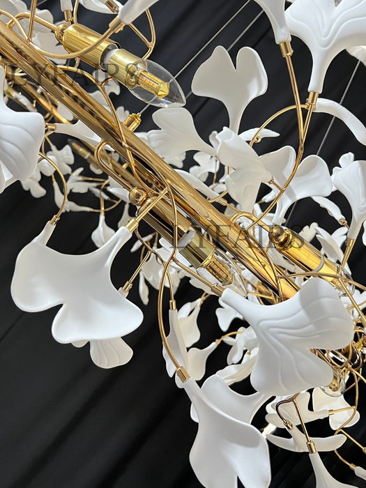 Modern Round Ginkgo Chandelier for Dining Room/Bedroom/Living Room