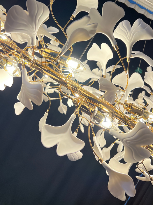 Modern Round Ginkgo Chandelier for Dining Room/Bedroom/Living Room