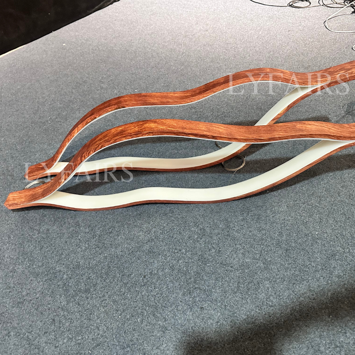 Modern Simple Brass Waving Chandelier for Living/Dining Room/Kitchen Island