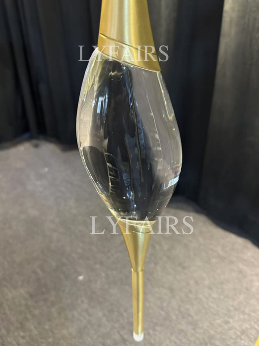 Modern Stick Crystal Chandelier for Staircase/Foyer/Entryway