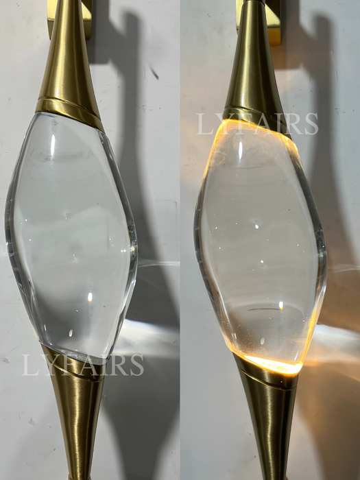 CSA-certified Modern Stick Crystal Wall Lamp