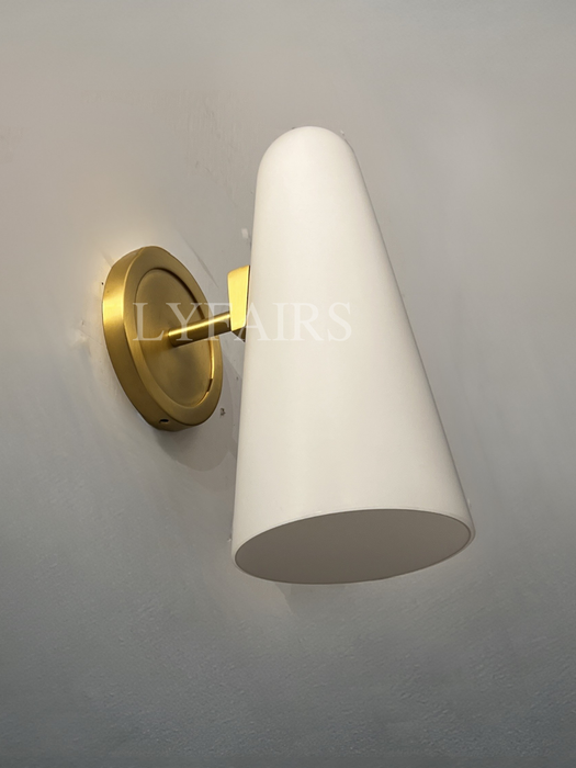 Modern Style Round Cone Hat Wall Lamp