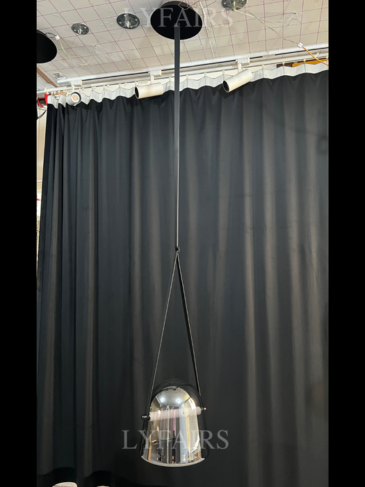 Modern White/Smoky Gray/Clear Glass Pendant