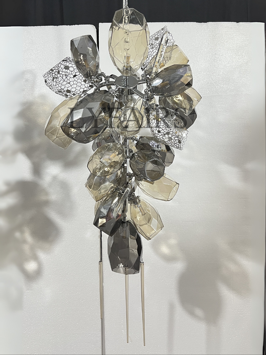 Lampadario moderno a forma di bicchiere di vino Lampadario di lusso leggero italiano per Ding/Soggiorno/Duplex/Villa/Ristorante