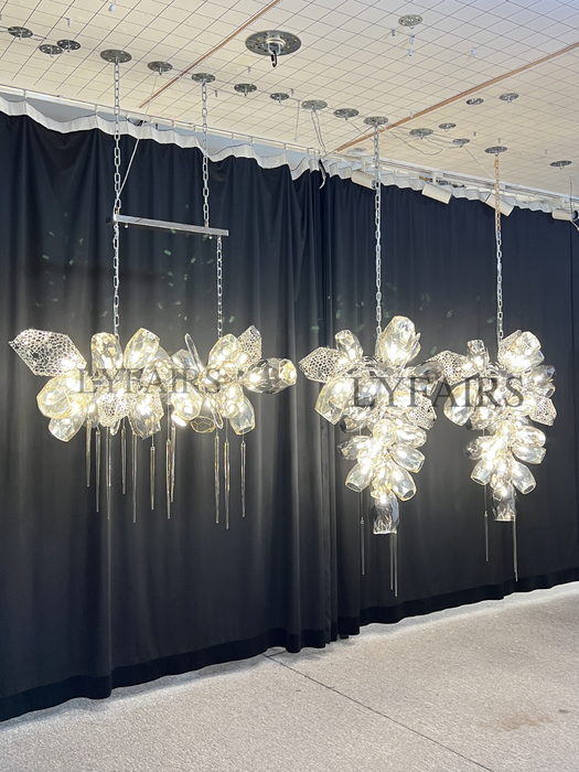 Lampadario moderno a forma di bicchiere di vino Lampadario di lusso leggero italiano per Ding/Soggiorno/Duplex/Villa/Ristorante