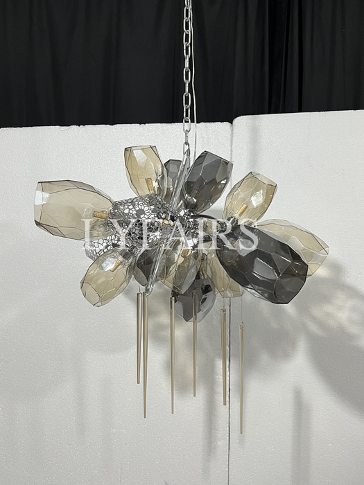 Lampadario moderno a forma di bicchiere di vino Lampadario di lusso leggero italiano per Ding/Soggiorno/Duplex/Villa/Ristorante