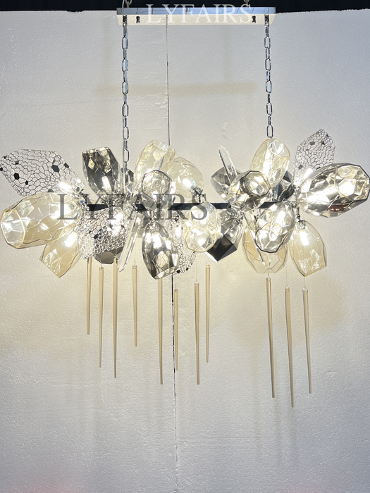 Lampadario moderno a forma di bicchiere di vino Lampadario di lusso leggero italiano per Ding/Soggiorno/Duplex/Villa/Ristorante