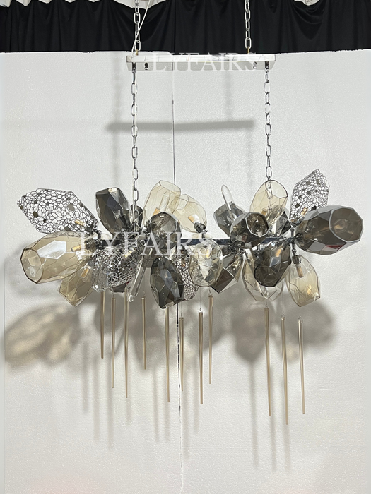 Lampadario moderno a forma di bicchiere di vino Lampadario di lusso leggero italiano per Ding/Soggiorno/Duplex/Villa/Ristorante