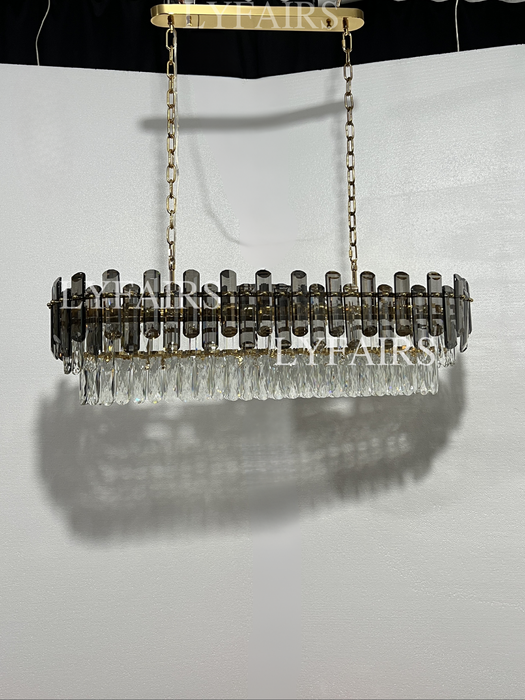 Lampadario di cristallo da incasso a soffitto