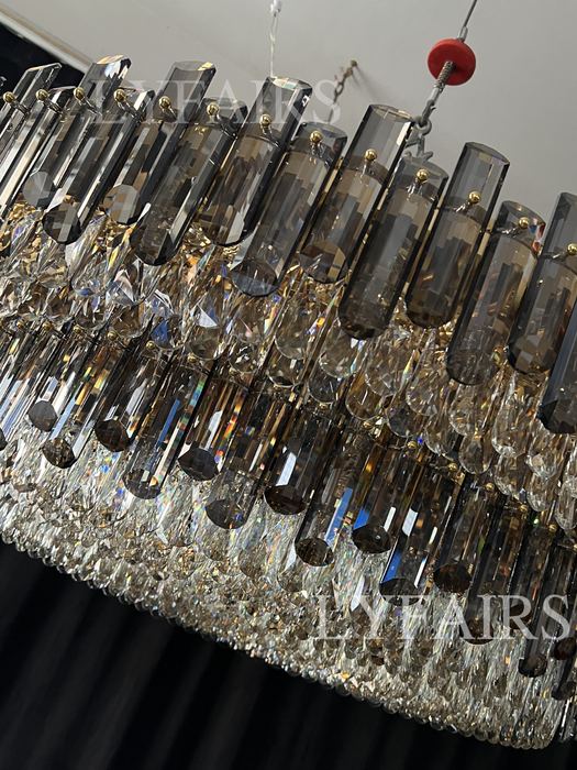 Lampadario di cristallo da incasso a soffitto