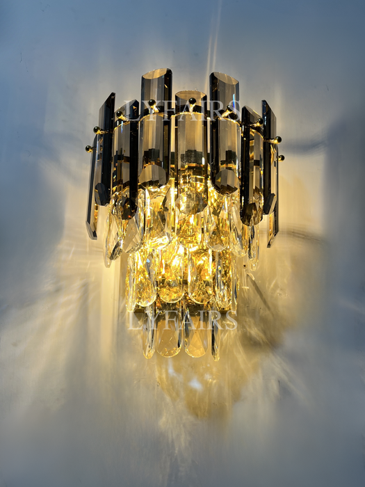 Lampadario di cristallo da incasso a soffitto