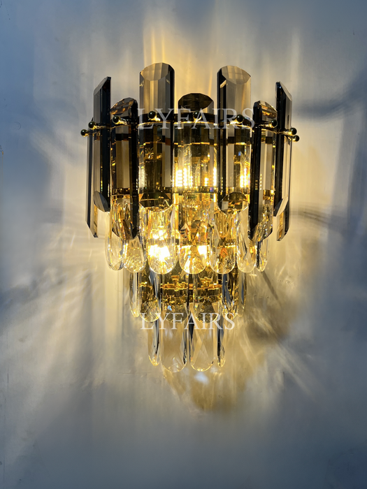 Lampadario di cristallo da incasso a soffitto