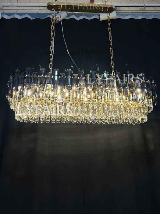 Lampadario di cristallo da incasso a soffitto