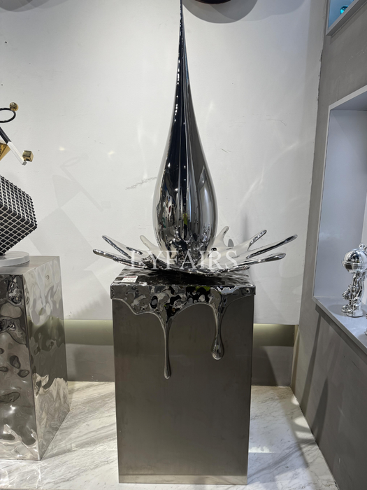 Modern Waterdrop Stainless Steel Sculpture