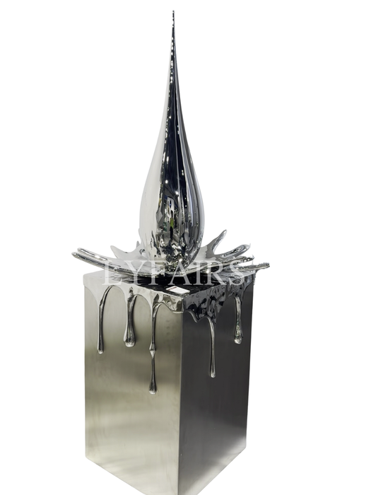 Modern Waterdrop Stainless Steel Sculpture
