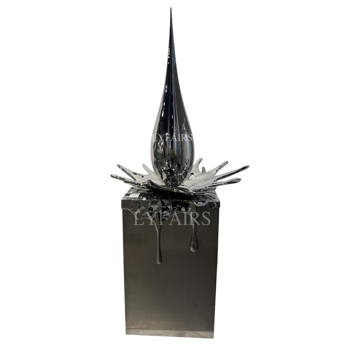 Modern Waterdrop Stainless Steel Sculpture