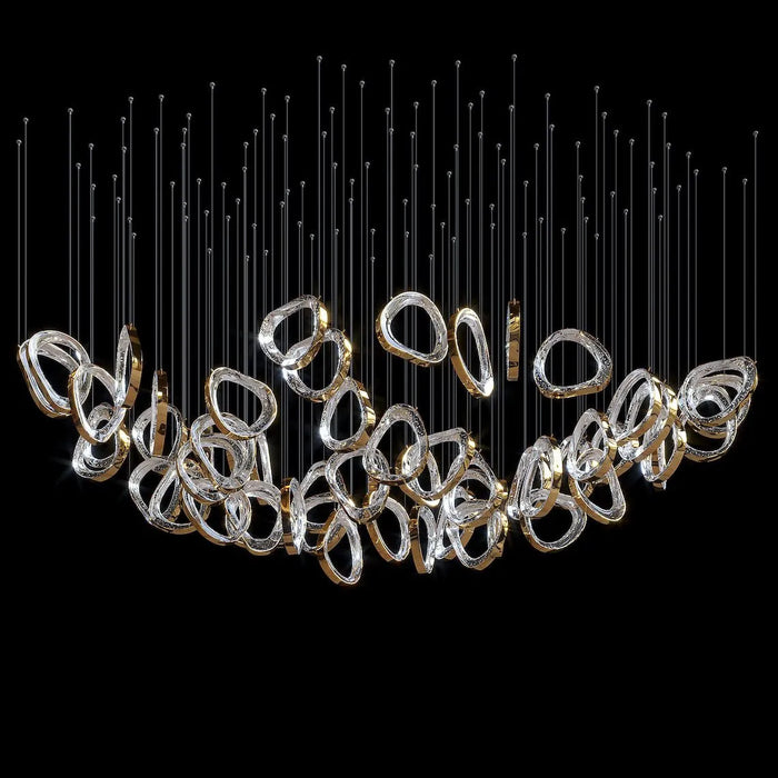 DIY Floating Bubble Glass Chandelier for Living Room/Dining Room/Hotel