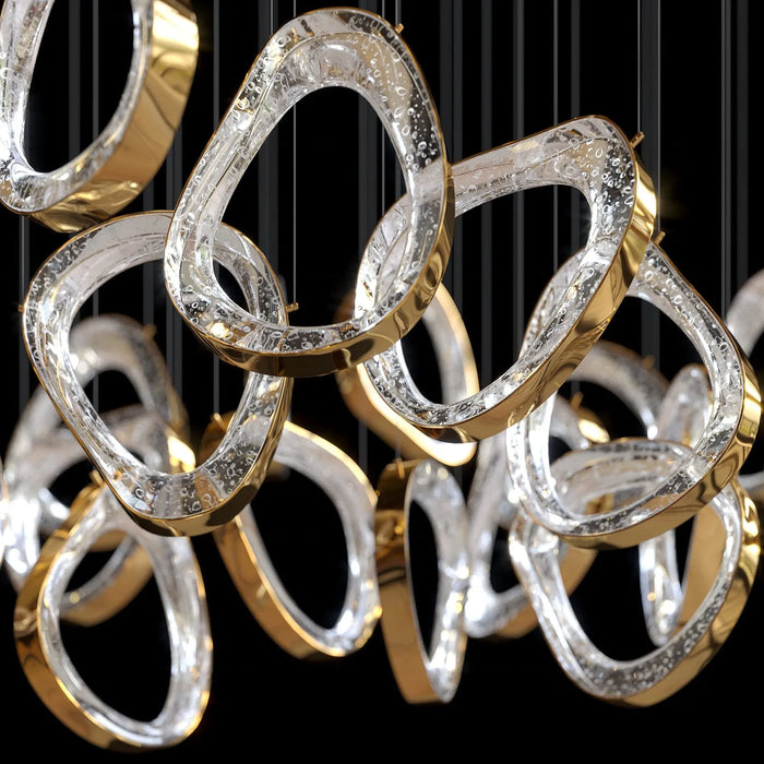 DIY Floating Bubble Glass Chandelier for Living Room/Dining Room/Hotel