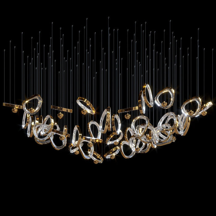 DIY Floating Bubble Glass Chandelier for Living Room/Dining Room/Hotel