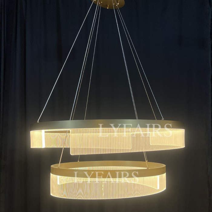 Lampadario di cristallo rotondo moderno e semplice consigliato dal designer per soggiorno/camera da letto/sala da pranzo