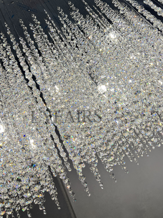 Luxury Floating Crystal Cluster Chandelier for Dining Room/Bar/Kitchen Island
